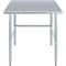 Amgood 30 in. x 36 in. Open Base Stainless Steel Metal Table WT-3036-RCB-Z - alternate 5